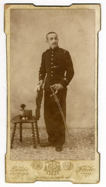 7-06_1895 - Retrato de un alumno de la Academia de Infantería - Foto de Pedro Lucas Fraile