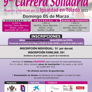 OVENA EDICIÓN CARRERA SOLIDARIA MUJERES Y HOMBRES POR LA IGUALDAD EN TOLEDO.