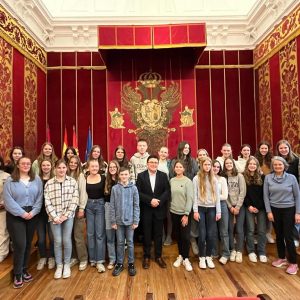 isita institucional de un grupo de estudiantes alemanes al Ayuntamiento
