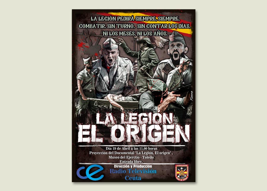 https://www.toledo.es/wp-content/uploads/2023/03/documental-la-legion.jpg. Museo del Ejército. Proyección documental “La Legión. El origen”