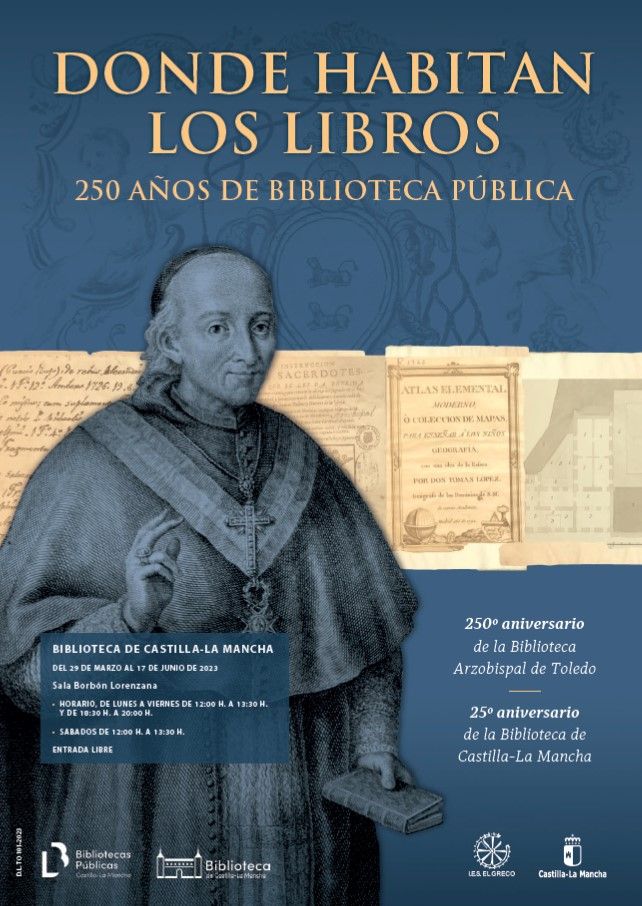https://www.toledo.es/wp-content/uploads/2023/03/expo-donde-habitan-los-libros.jpg. Biblioteca de Castilla La Mancha. Exposición “Donde habitan los libros: 250 años de biblioteca pública”