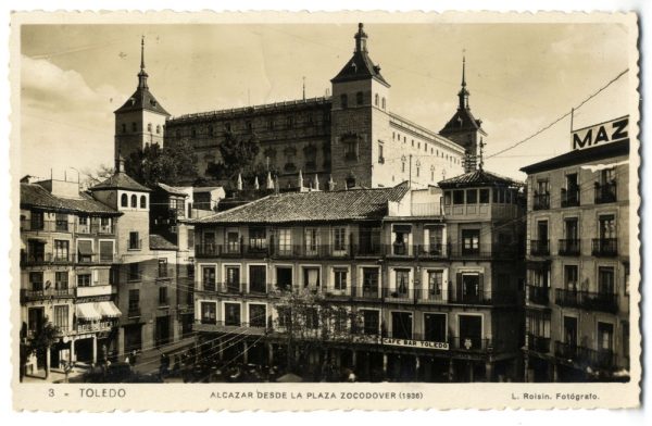 003_Toledo - Alcázar desde la Plaza Zocodover (1936)