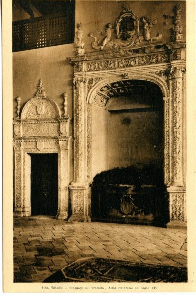 08 - Toledo - Sinagoga del Tránsito - Altar Plateresco del siglo XIV