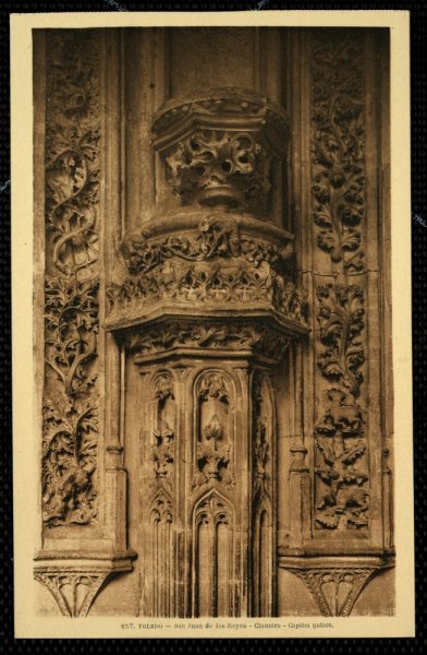 157_Toledo - San Juan de los Reyes - Claustro - Capitel gótico