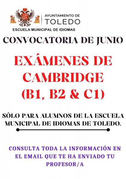 EXÁMENES DE CAMBRIDGE (B1, B2 & C1)