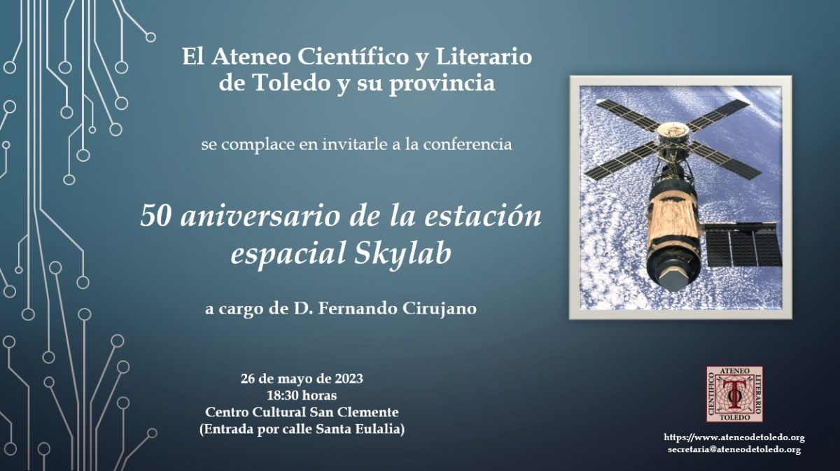 https://www.toledo.es/wp-content/uploads/2023/05/e35fa810-419a-492a-9ffd-95f2dda5eb6e-1200x673.jpeg. Conferencia de don Fernando Cirujano sobre el cincuenta aniversario del satélite Skyland.