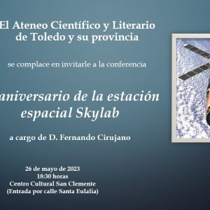 Conferencia de don Fernando Cirujano sobre el cincuenta aniversario del satélite Skyland.