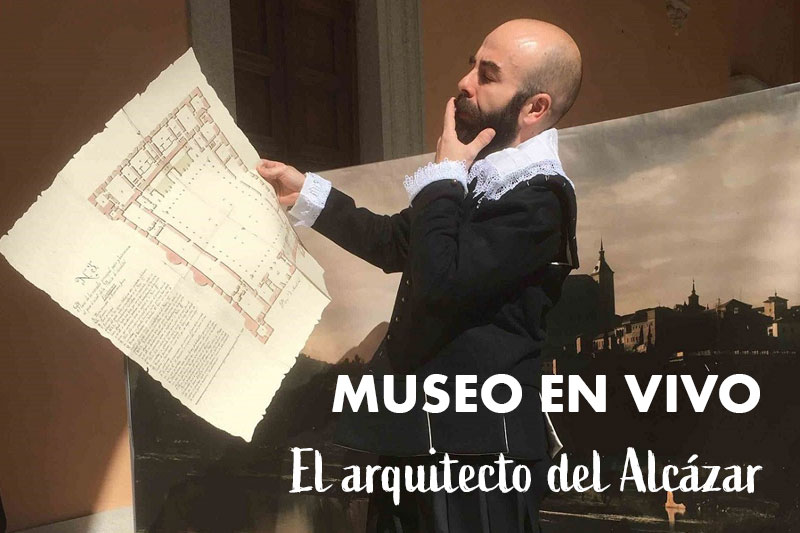 https://www.toledo.es/wp-content/uploads/2023/05/el-arquitecto-del-alcazar.jpg. Museo del Ejercito. Museo en vivo “El arquitecto del Alcázar”