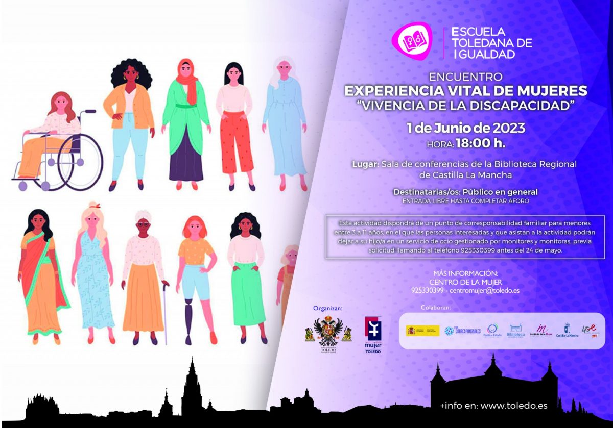 https://www.toledo.es/wp-content/uploads/2023/05/encuentro-mujeres-1200x839.jpg. ENCUENTRO: EXPERIENCIA VITAL DE MUJERES. “VIVENCIA DE LA DISCAPACIDAD”.