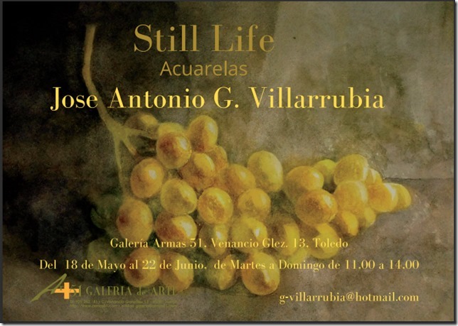 https://www.toledo.es/wp-content/uploads/2023/05/tarjeton2.jpg. Exposición “Still Life”, acuarelas de José Antonio G. Villarrubia