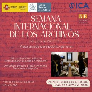 Archivo Histórico de la Nobleza. Visita guiada dentro de la Semana Internacional de los Archivos