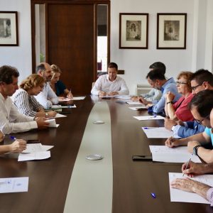 rimera reunión del Equipo de Gobierno presidida por el alcalde, Carlos Velázquez