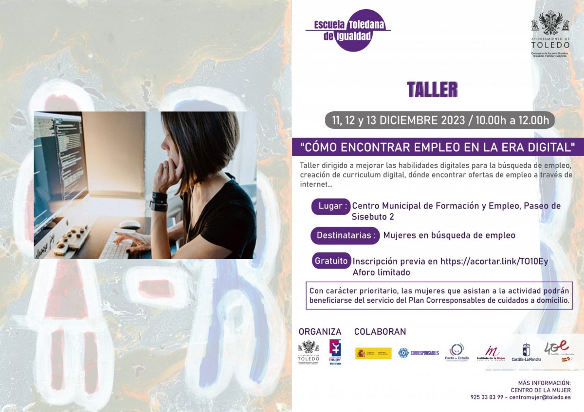 https://www.toledo.es/wp-content/uploads/2023/11/taller-empleo-1200x848.jpg. Taller Cómo encontrar empleo en la era digital.