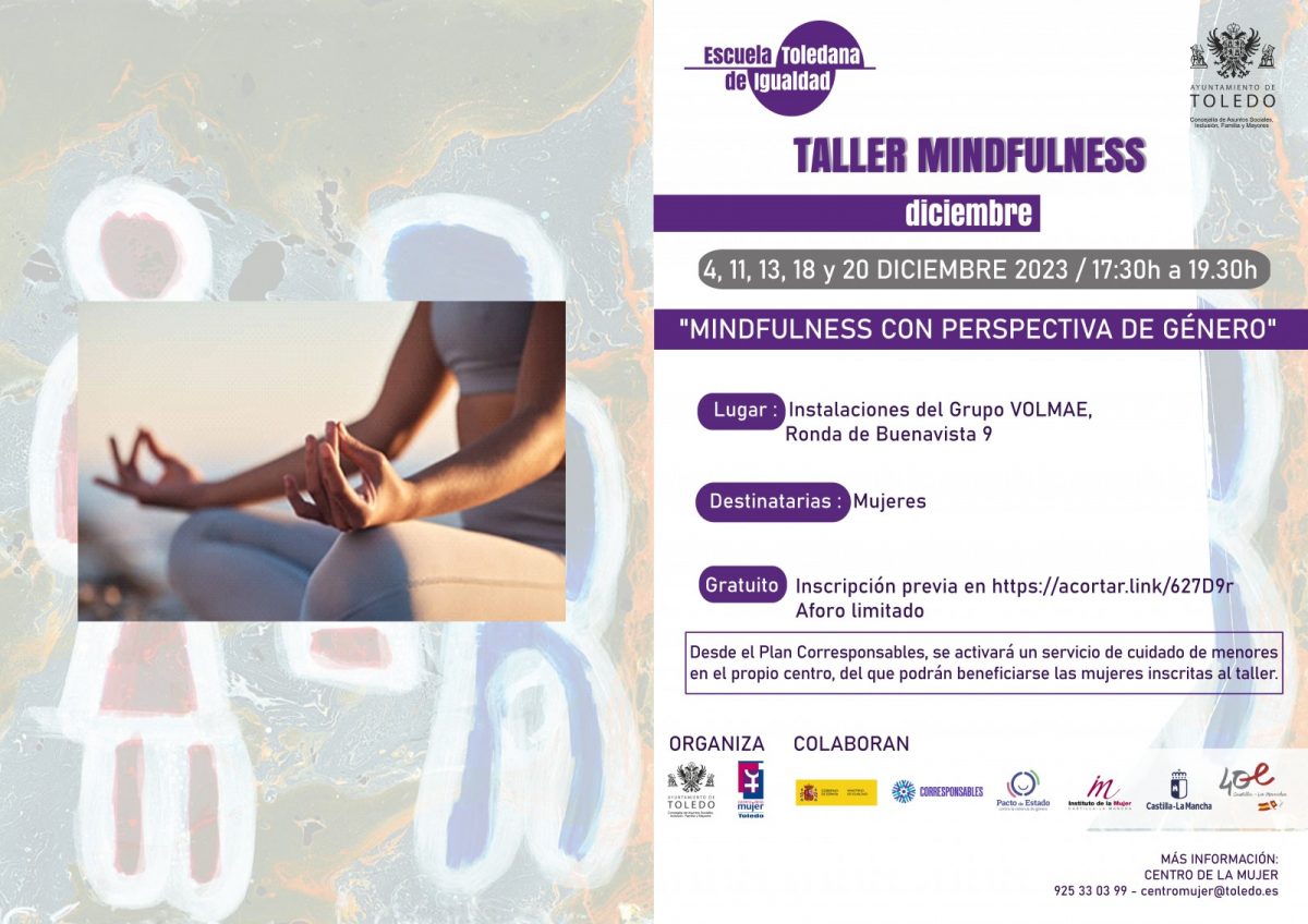 https://www.toledo.es/wp-content/uploads/2023/11/taller-mindfulness-1200x848.jpg. Taller Mindfulness con perspectiva de género.
