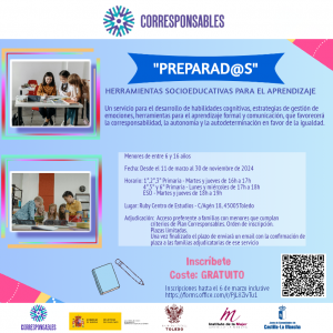 ORRESPONSABLES: “PREPARAD@S. HERRAMIENTAS SOCIOEDUCATIVAS PARA EL APRENDIZAJE”