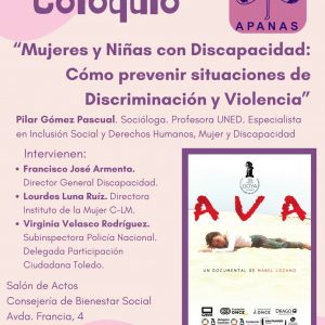 FEM 24 CHARLA COLOQUIO MUJERES Y NIÑAS CON DISCAPACIDAD: CÓMO PREVENIR SITUACIONES DE DISCRIMINACIÓN Y VIOLENCIA 