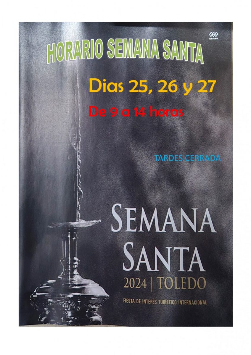 HORARIO SEMANA SANTA noticia