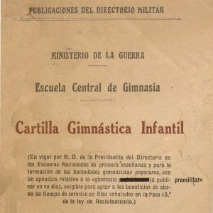 6 – Cartilla gimnástica infantil / Escuela Central de Gimnasia (1924)