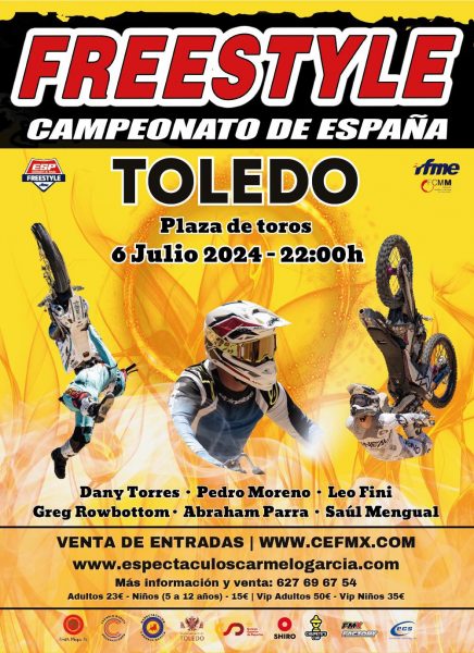 Cartel Campeonato de España Freestyle Motocross