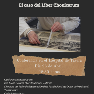 Conferencia. ¿Cómo restaurar un libre incunable?. El caso de Liber Chonicarum.