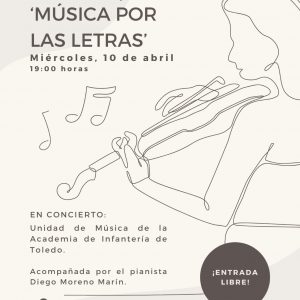 a concejalía de Educación se suma al Día del Libro con un concierto de la Unidad de Infantería, en el Rojas, el próximo 10 de abril