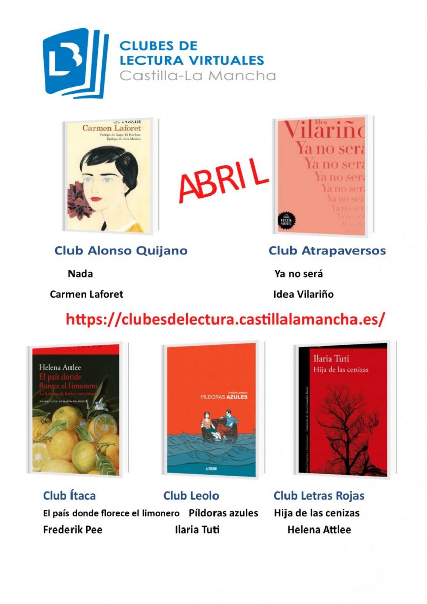 Clubes de lectura Abril