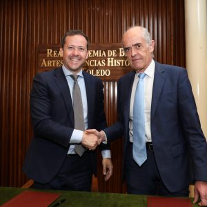 Velázquez agradece el compromiso de la RABACHT para defender Toledo y su patrimonio durante más de 100 años