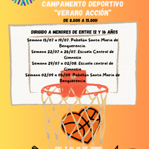 ampamento deportivo 12 A 16 años.