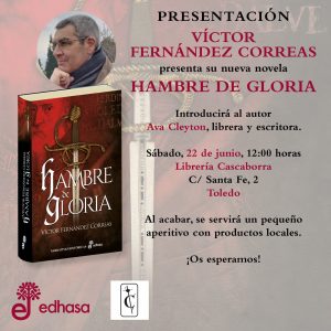 Novela “Hambre de Gloria” de Víctor Fernández Correas.