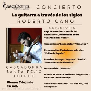 Concierto de Roberto Cano en librería Cascaborra