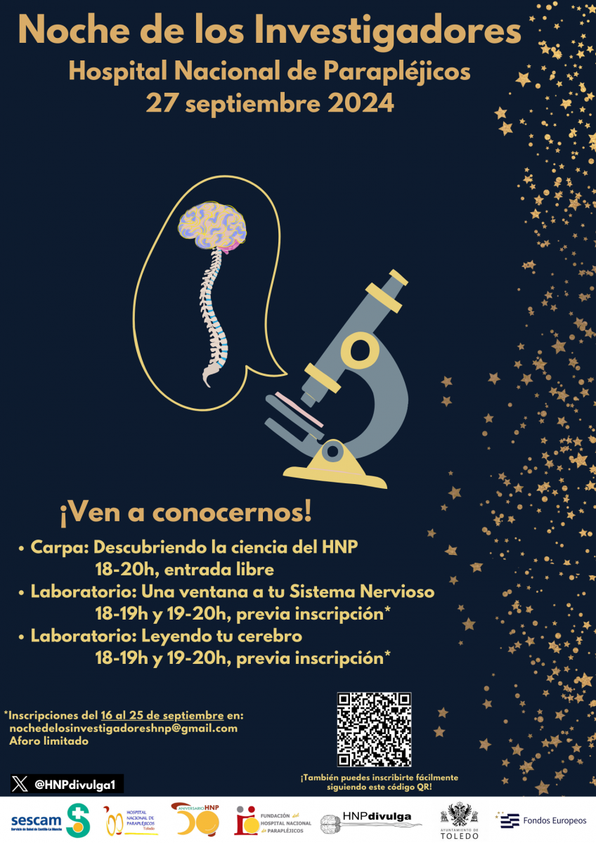 https://www.toledo.es/wp-content/uploads/2024/09/cartel-noche-de-los-investigadores-848x1200.png. Hospital de Parapléjicos. Noche de los Investigadores