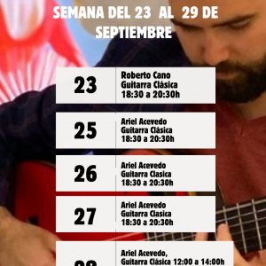 Museo Cromática. “Música en vivo”. Actividades del 23 al 29 de septiembre