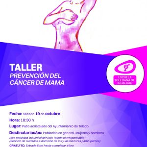 Escuela Toledana de Igualdad. Taller: Prevención del cáncer de mama.