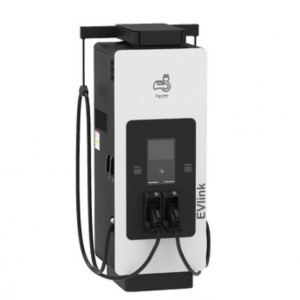quipamiento de 3 puntos de recarga para vehículos eléctricos