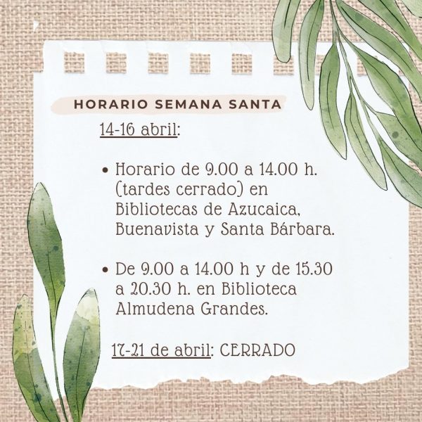 Horario semana santa (1)