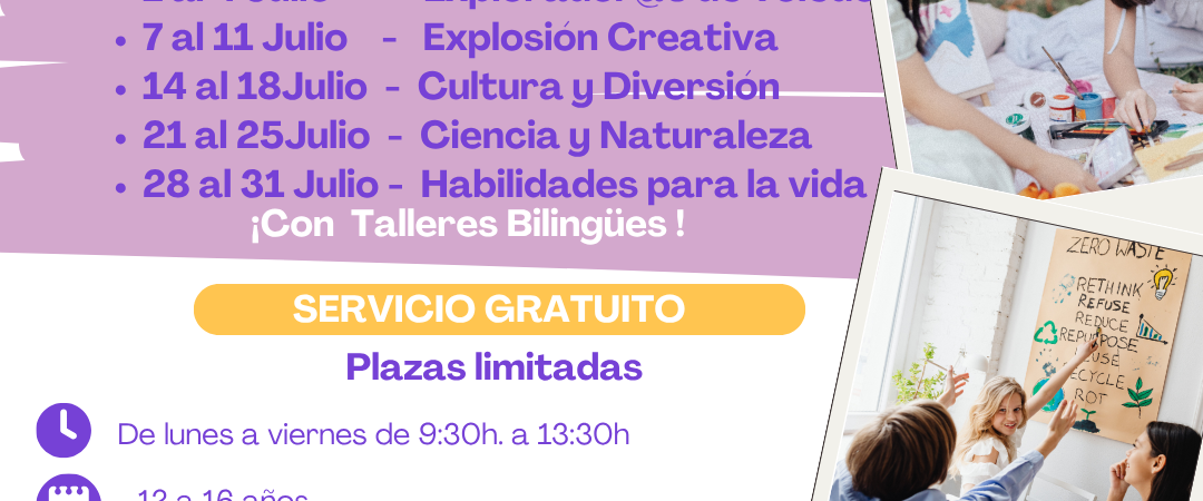 ACCIÓN CREATIVA DE VERANO. Plan Corresponsables.