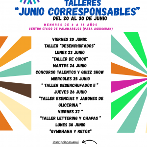 Talleres junio. Plan Corresponsables