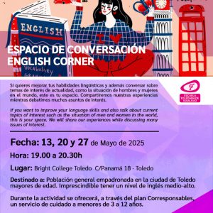Espacio de conversación English Corner. Escuela Toledana de Igualdad.