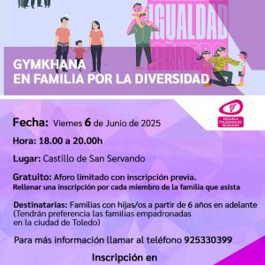 Gymkhana en familia por la diversidad. Escuela Toledana de Igualdad.