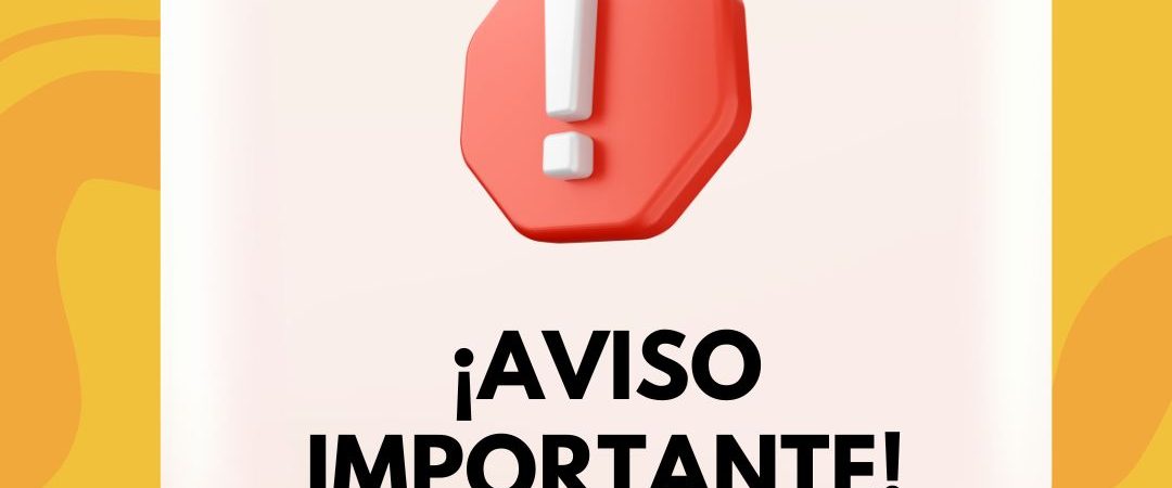 Aviso importante
