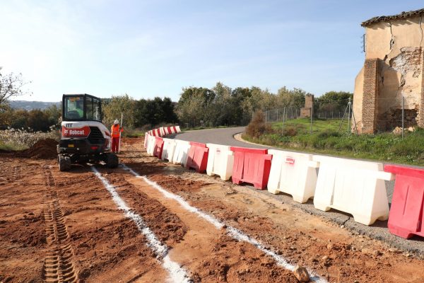 Durante de las obras del camino de albarreal 1