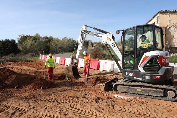 Durante de las obras del camino de albarreal 2