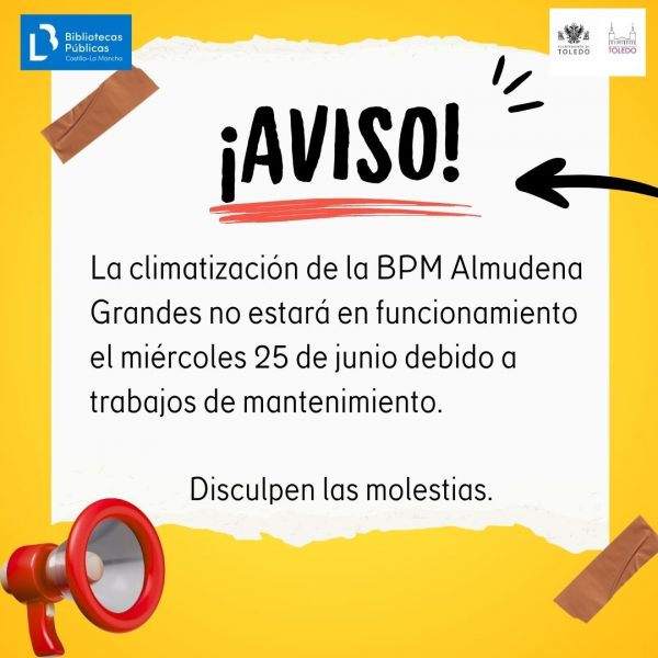 El miércoles 23 de julio no funcionará la climatización.