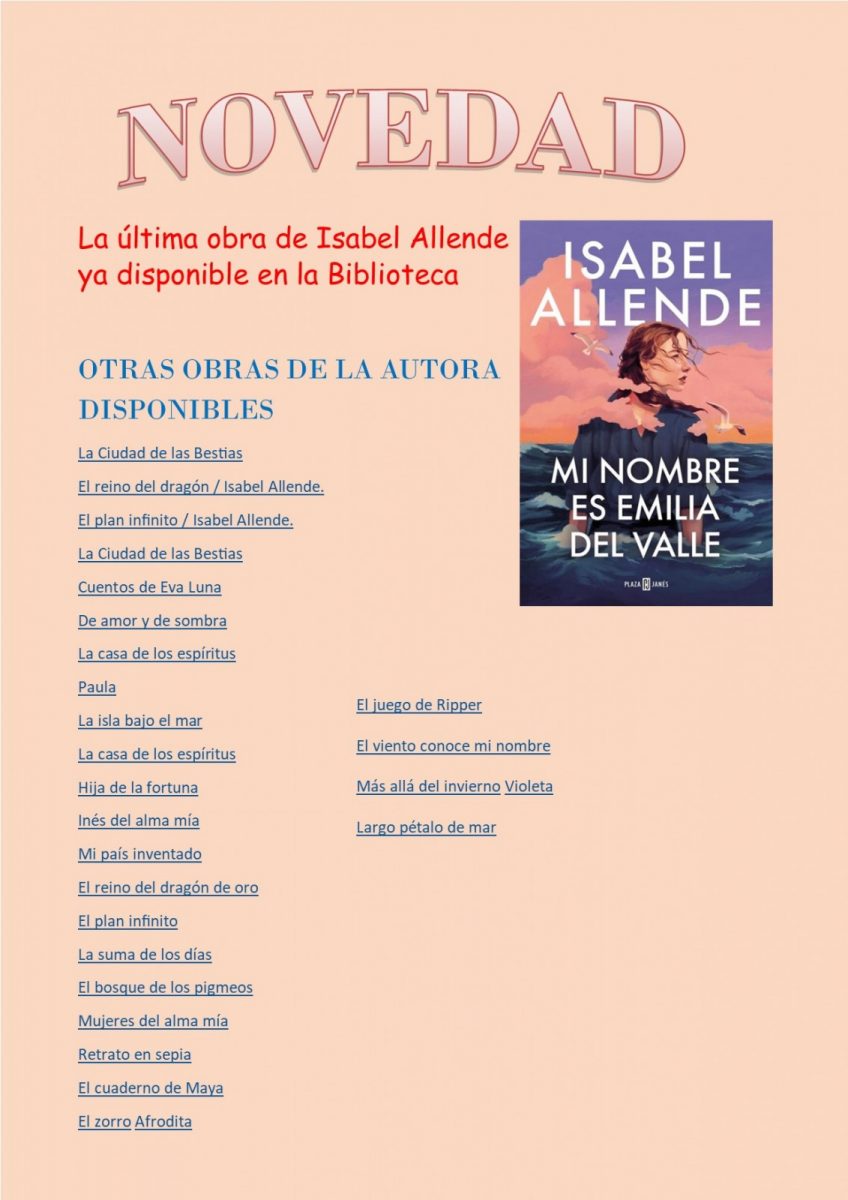 Isabel allende noticia