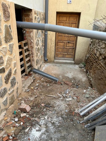 Salida de saneamiento sin resolver