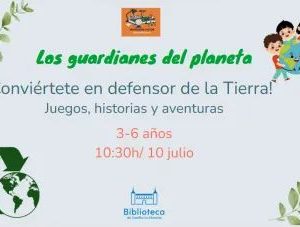 Biblioteca de Castilla la Mancha. “Taller los guardianes del planeta”.