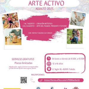 l Ayuntamiento de Toledo pone en marcha la iniciativa ‘Arte Activo’ dirigida a menores de entre 12 y 16 años
