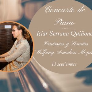 Biblioteca de Castilla-La Mancha. Concierto de piano: “Fantasías y Sonatas de Wolfang Amadeus Mozart”, Icíar Serrano Quiñones.