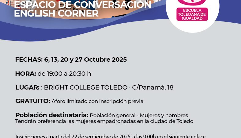 Espacio de conversación English Corner.