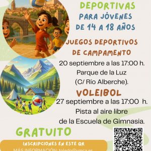 Semana de la Juventud. Juegos deportivos de campamento al aire libre.
